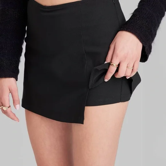 NWT Wild Fable Light Pink High Rise Bodycon Mini Skort - Picture 8 of 13